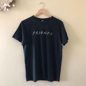 RE Sport Black Friends T-Shirt Size M